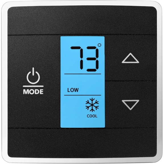 3316250.712 RV Thermostat for Dometic RV/Camper Conditioners, Wall Thermostat Single Zone Control for Cool/Furnace/Heat Strip, 12V DC, Capacitive Touch, Blue Backlight
