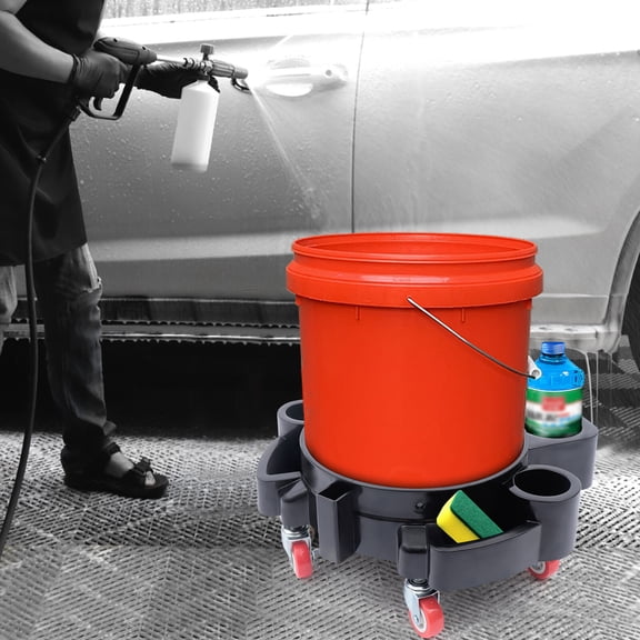 YUQXICC 331lbs Load-bearing Bucket Dolly Wash Professional Bucket Dolly for Car Washing Car Beauty Painting Assistance
