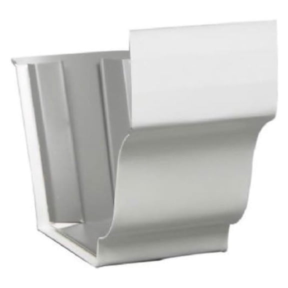 33209 5-Inch Galvanized Slip Joint, White, Pack of 2