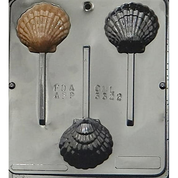 3322 Sea Shell Lollipop Chocolate Candy Mold