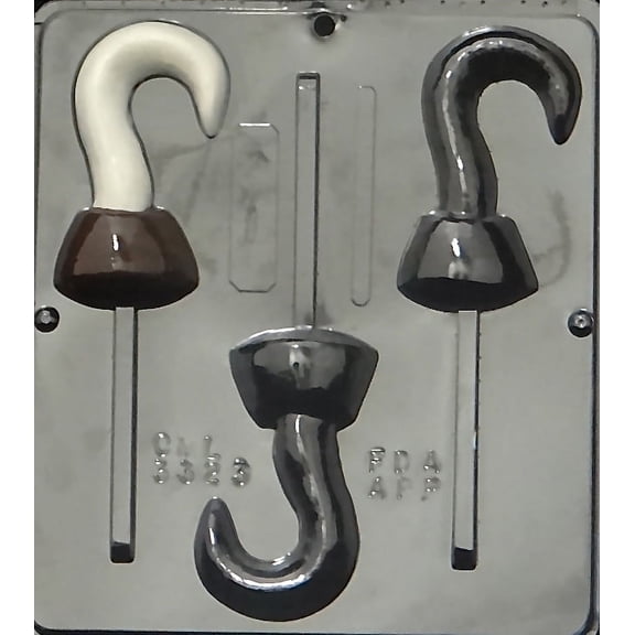 3323 Pirate Hook Lollipop Chocolate Candy Mold