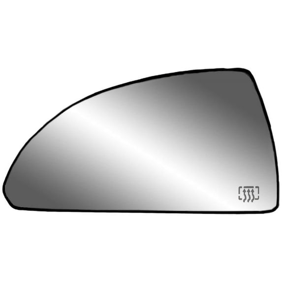 33253 - Fit System Driver Side Heated Mirror Glass w/ backing plate, Chevrolet Impala 06-13, Impala Limited 13-16, 3 7/ 8" x 7 1/ 2" x 7 7/ 16"
