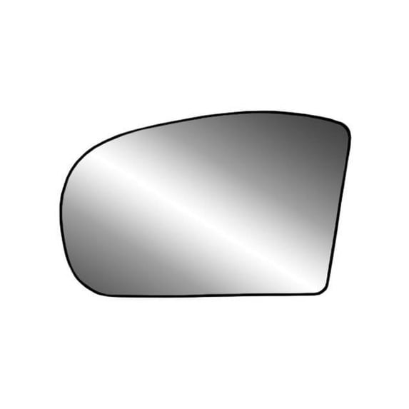 33276 - Fit System Driver Side Heated Mirror Glass w/ backing plate, Mercedes C-class 01-07, E-class 03-06, E-class Wagon 04-06, 4 5/ 16" x 6 1/ 2" x 7 3/ 8" Fits select: 2003-2006 MERCEDES-BENZ E