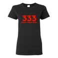 thumbnail image 1 of 333 Only Half Evil Sarcastic Novelty Gift Idea Adult Humor Funny Women's Casual Tees, 1 of 3