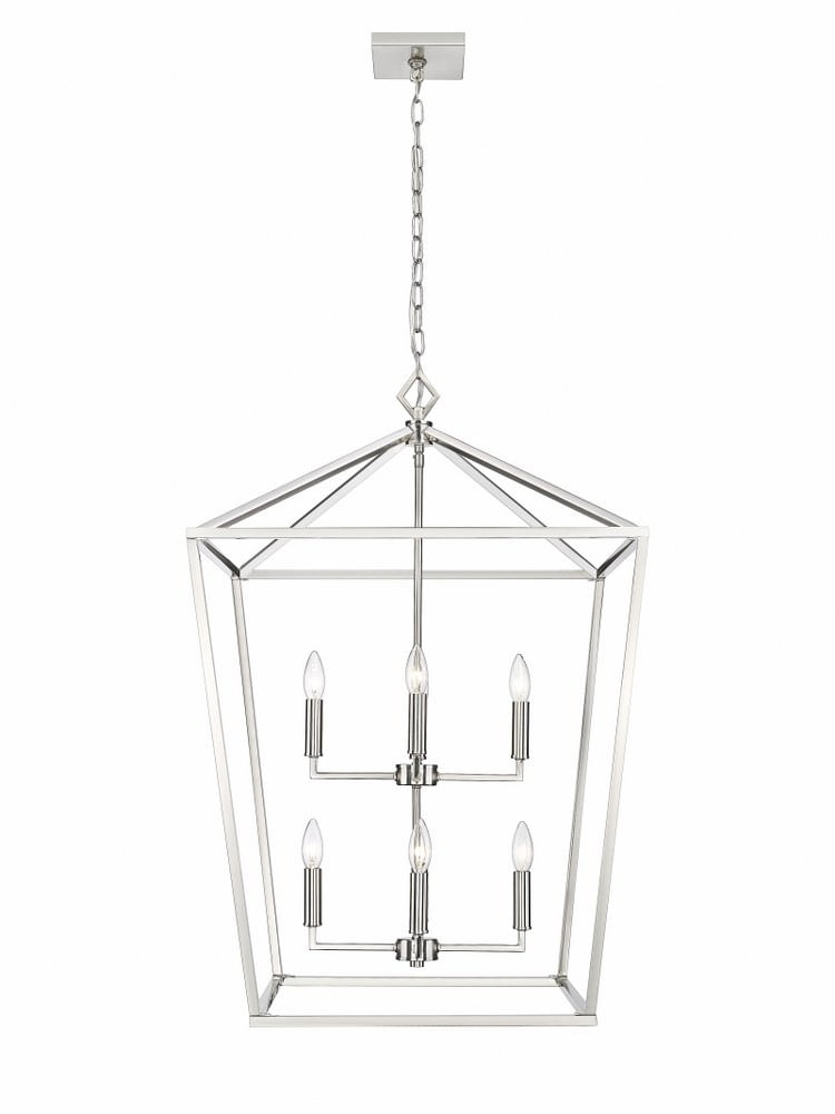 Elegant Satin Nickel 8-Light Pendant for Refined Interiors