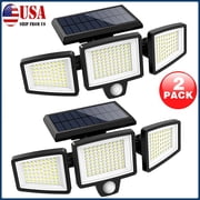 333LED 2PC LED Solar Lights Outdoor Waterproof Motion Sensor Security Wall Lamp