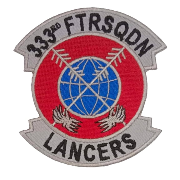 333rd Fighter Squadron F-105 Patch – With Hook and Loop, 4.5 in