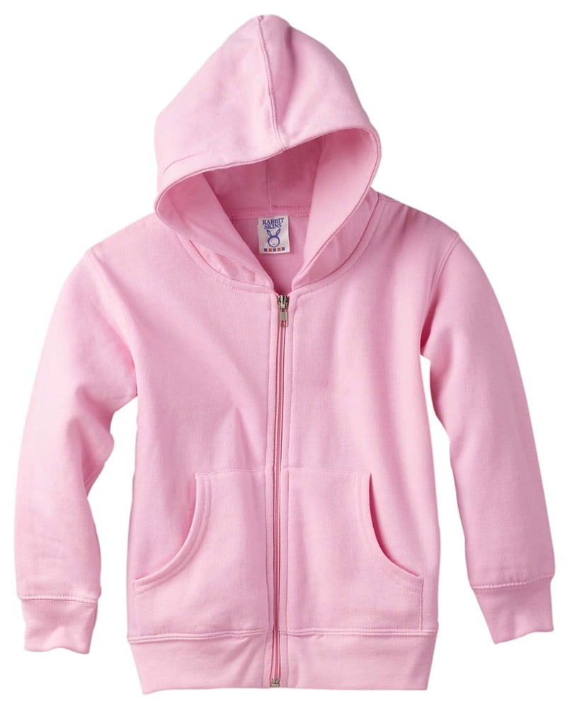 3346 Toddler Fleece Hoodie Pink 2T