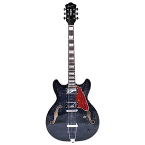 335-YS-HW Electric Guitar Semi-Hollow Body 6 Strings Electric Guitar Black