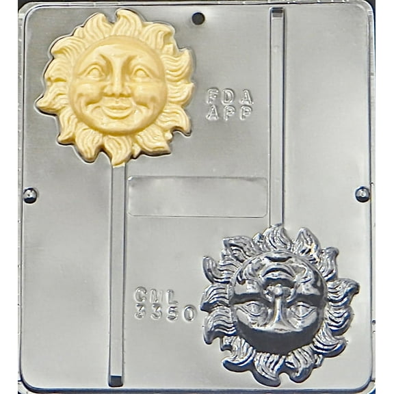 3350 Sun Lollipop Chocolate Candy Mold