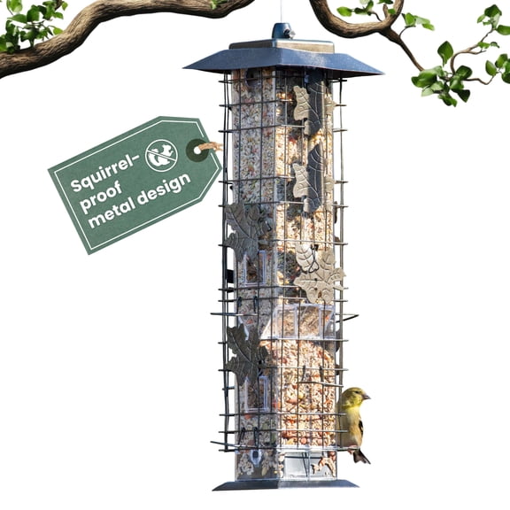 336-1sr Squirrel-be-gone Squirrel Proof Bird Feeder 2lb Outdoor With Weight-activated Perches