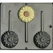 3360 Gerbera Daisy Flower Lollipop Chocolate Candy Mold