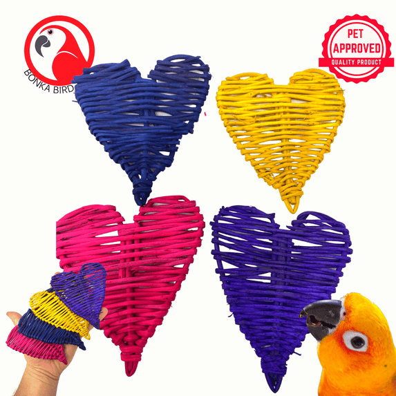 3360 Pk4 Huge Colored Vine Hearts