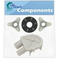 thumbnail image 1 of 3363394 Washing Machine Pump & 285753A Washer Motor Coupler Replacement for Whirlpool LA5578XTF0 Washer - Compatible with WP3363394 Water Pump Assembly & 285753A Motor Coupling Kit, 1 of 4