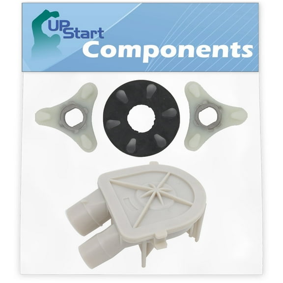 3363394 Washing Machine Pump & 285753A Washer Motor Coupler Replacement for Whirlpool LXR5232JQ1 Washer - Compatible with WP3363394 Water Pump Assembly & 285753A Motor Coupling Kit