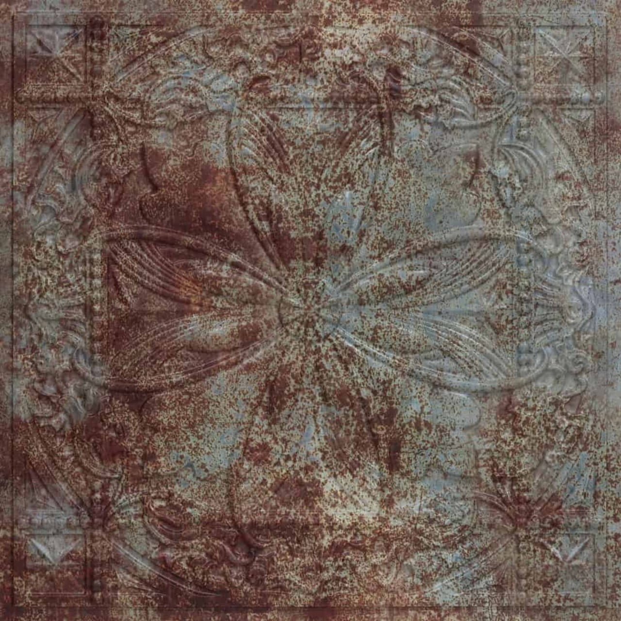 Helena 2 Ft. x 2 Ft. Old Tin Roof Faux Tin Ceiling Tile