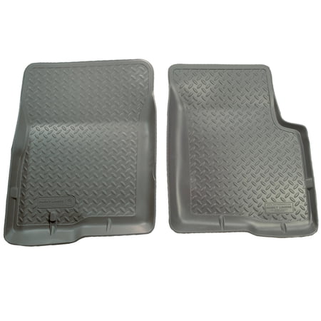 [33722]HL Classic - Front - Gray.Husky Liners 86-97 Ford Ranger/95-02 Ford Explorer Classic Style Gray Floor Liners