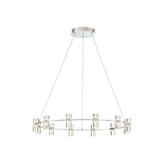 33725-017-Eurofase Lighting-Netto Round Chandelier 12 Light - 32.75 Inches Wide By 4 Inches High