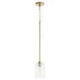thumbnail image 1 of 3374-80-Quorum Lighting-Tribute - 1 Light Pendant-8.25 Inches Tall and 5 Inches Wide-Aged Brass Finish    -Traditional Installation, 1 of 4