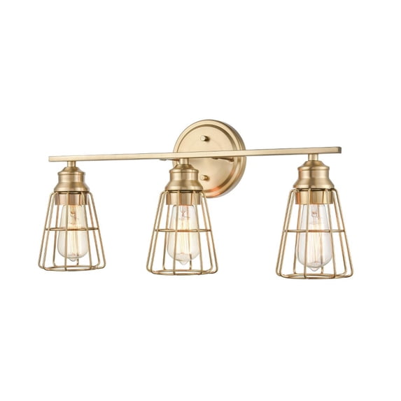3383-MG Millennium Lighting 3 Light Bath Vanity-10.5 Inches Tall and 22.88 Inches Wide-Modern Gold Finish