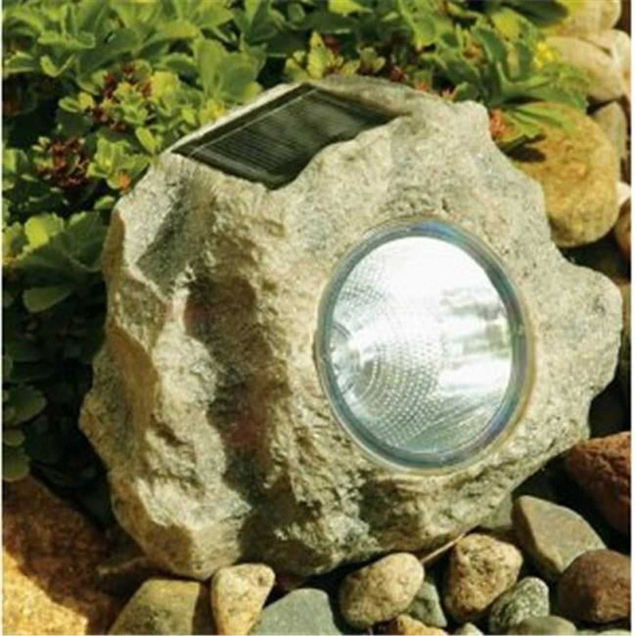 33837-3 Set of 3 Solar Power Jumbo Sandstone Rock Spot Lights - Walmart.com