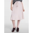 thumbnail image 1 of Scenario Women's and Women's Plus Tie Waist Midi Skirt, Sizes XS-4X, 1 of 7