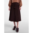 thumbnail image 1 of Scenario Women's and Women's Plus Tie Waist Midi Skirt, Sizes XS-4X, 1 of 6