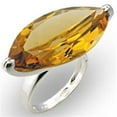 thumbnail image 1 of High-Polished 925 Sterling Silver Ring with AAA Grade CZ in Citrine for Women Citrine Stone Color Style 33915 Size 10, 1 of 1