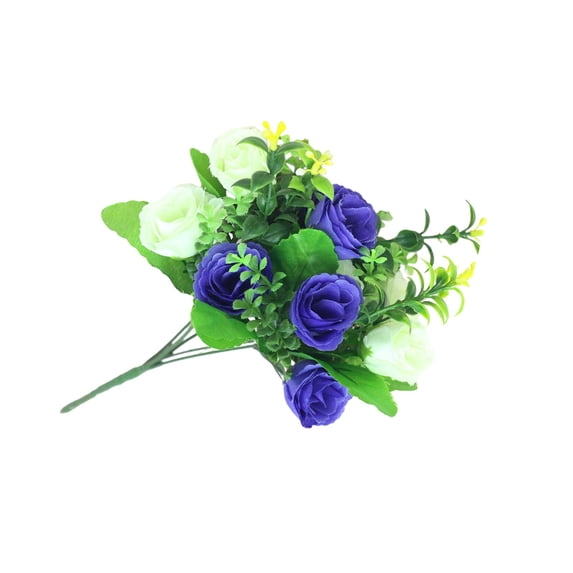 33CM Artificial Rose Bouquet, 10 Buds on 5 Stems, Small Rose Buds Bundle, Lifelike Fake Flowers for Home Wedding Restaurant Decor, Multiple Color Options, Ideal for Vase Filler & Table Centerpiece