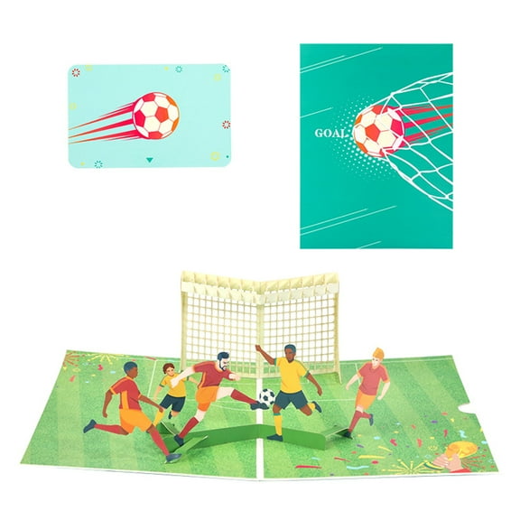 33D for Football Greeting Card Kit Festival Invitation Greeting Memorial Cards for Valentines Day Mother's Day G