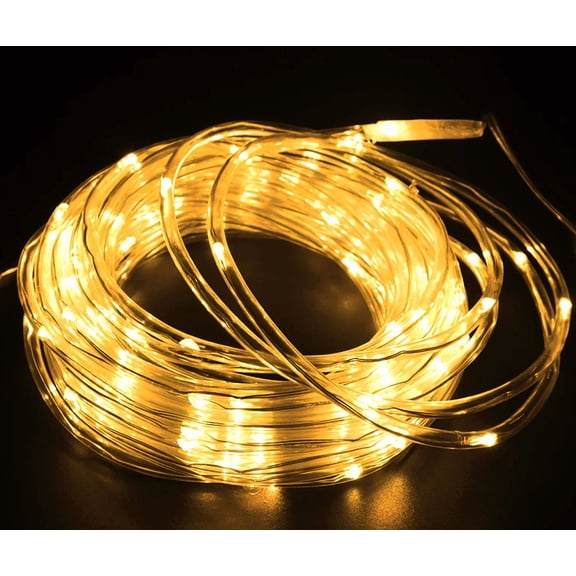 33FT 100 LED Strip Rope Light Tube String Outdoor Garden Party Decoration Lights