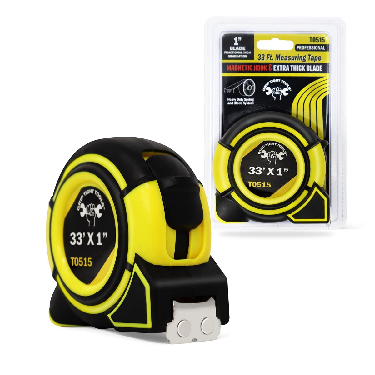 33FT X 1" Magnetic End Hook Tape Measure