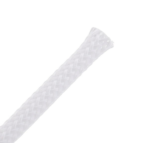 33Ft-4mm White PET Expandable Cord Protector Wire Loom Cable Sleeve and Organizer