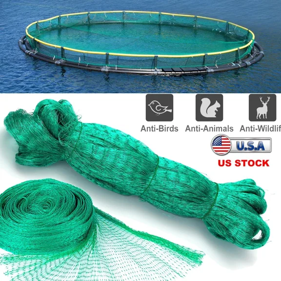 33Ft Anti Bird Netting Pond Net Protection Tree Crops Plants Fruits Garden Mesh