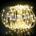 thumbnail image 1 of 33Ft Solar String Lights 100 Led Fairy Lights Copper Wire Waterproof Warm White Lights Outdoor Fairy Lights String, 1 of 3