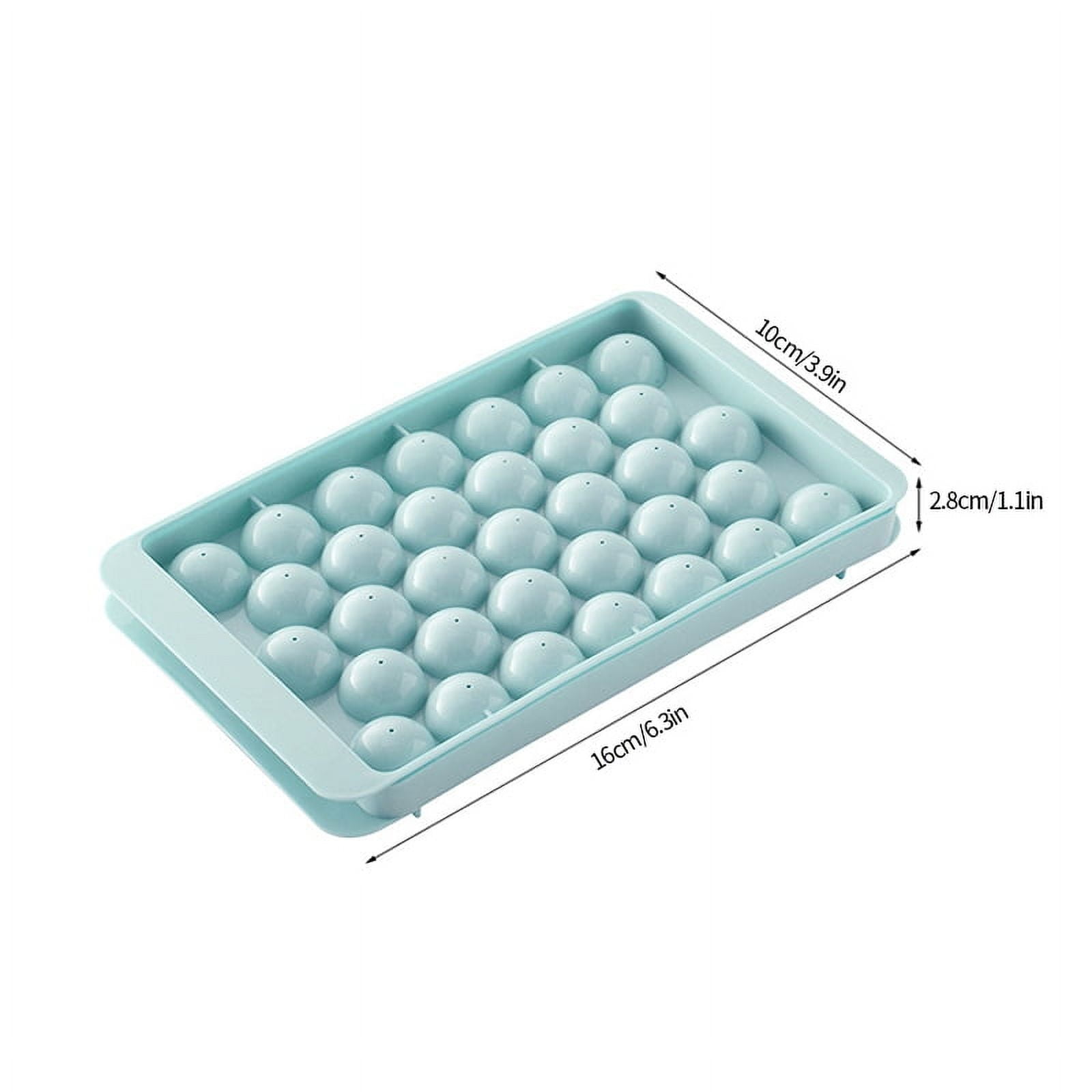 33Grids Ice Cube Tray Round Square Ice Cube Maker Plastic Whiskey Sphere Mold DIY Ice Ball Mould for Freezer Home Kitchen Tools