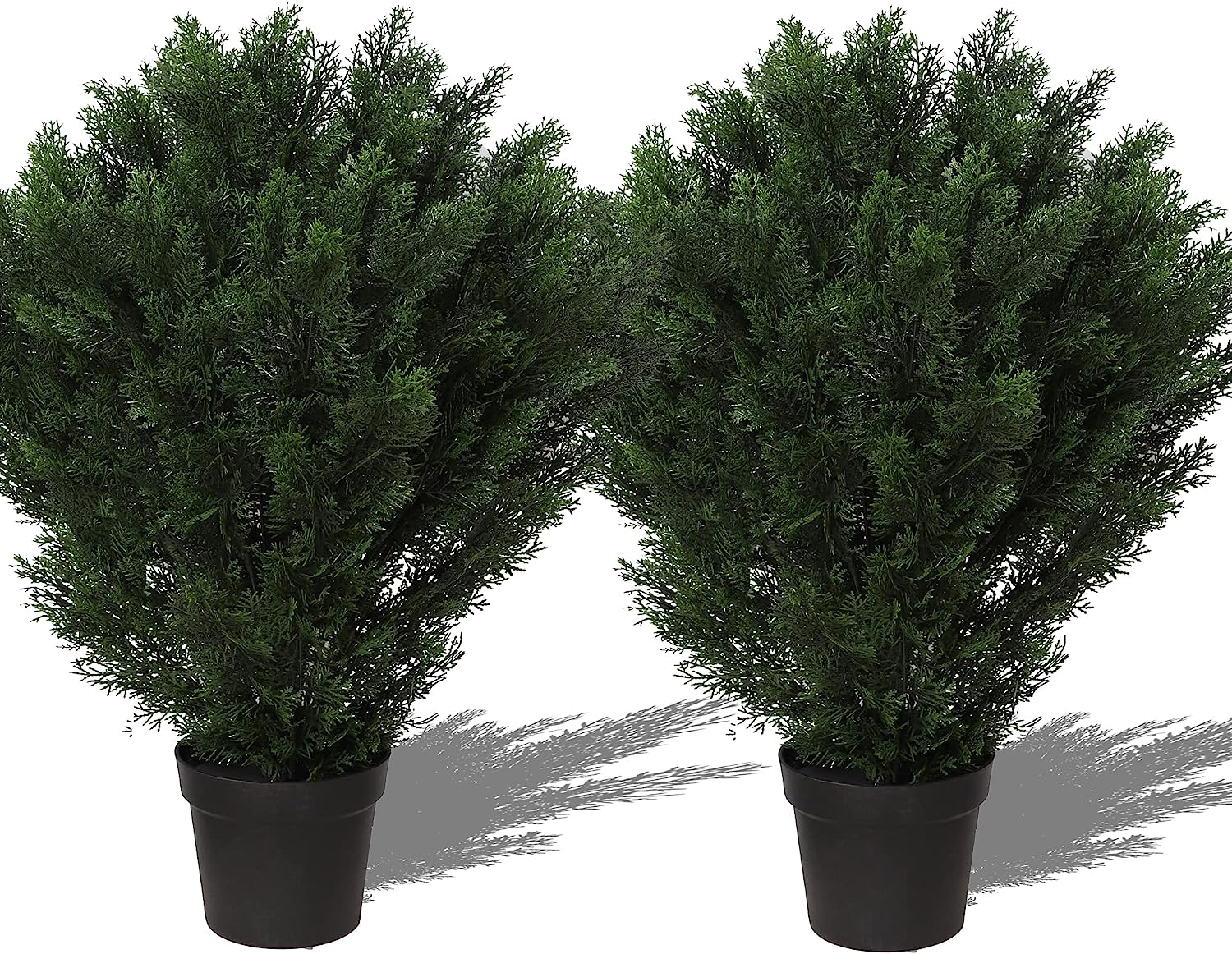 33Inch/2.6 FT Outdoor Artificial Boxwood Garden Torch Shaped Topiary