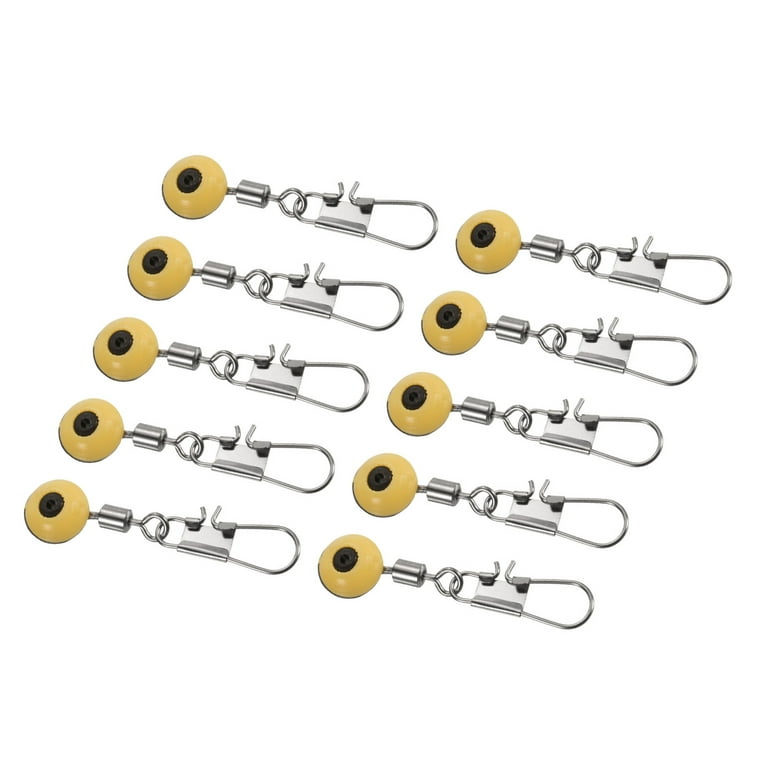 33LBS Load Capacity Fishing Line Sinker Slides, Yellow 30 Pack