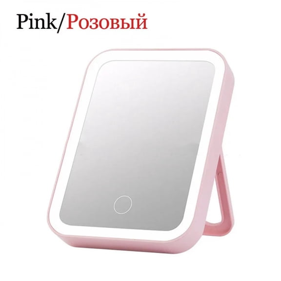 33LED Foldable Touch Mirror Light 3-Color Modes USB Rechargeable Portable Vanity Light for Bathroom Travel Dressing Table Decor