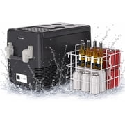 33QT Electric Cooler, 12V Car Refrigerator with Handle,4  to 50  Truck Refrigerator, Portable Car Fridge with AC/DC Power for Camping, RV, Road Trips & Outdoor Travel