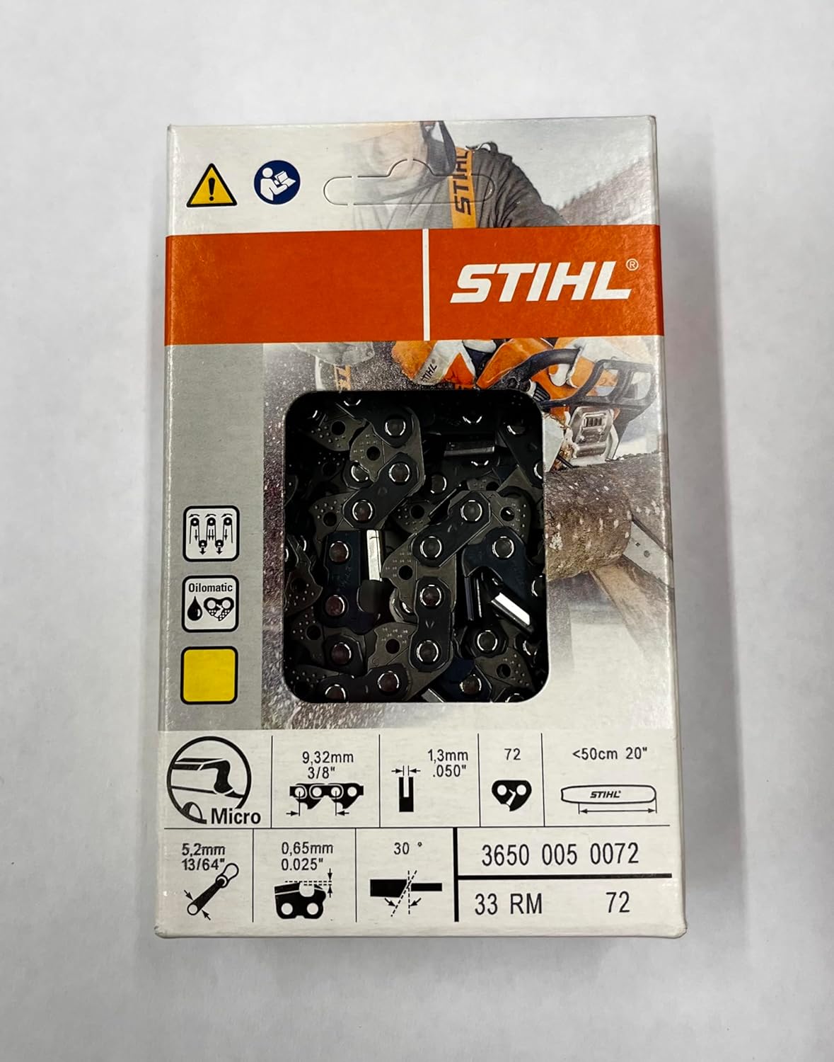 33RM 72 STIHL NEW CHAINSAW CHAIN SAW 20 in. 3/8 .50 72 DRIVES BLADE AGGRESSIVE