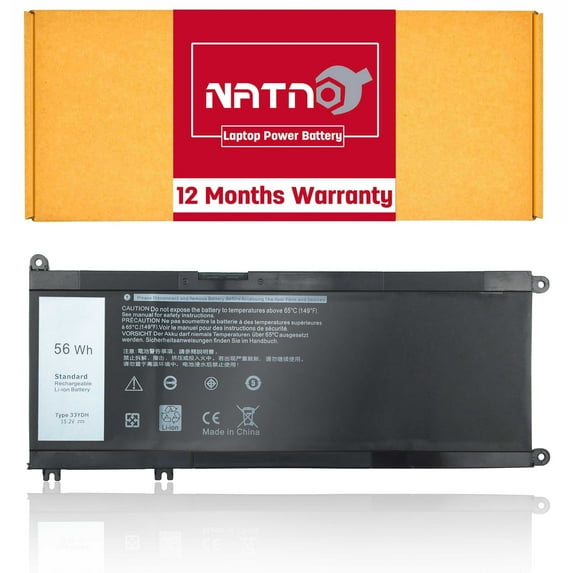 33YDH Notebook Battery Compatible for Dell 13-7353 17-7000 17-7773 17-7778 17-7779 15-7577 15GD 15PD 15PR 17PD Latitude 14 15 3490 3580 3590 fits PVHT1 DNCWSCB6106B 15.2V 56WH