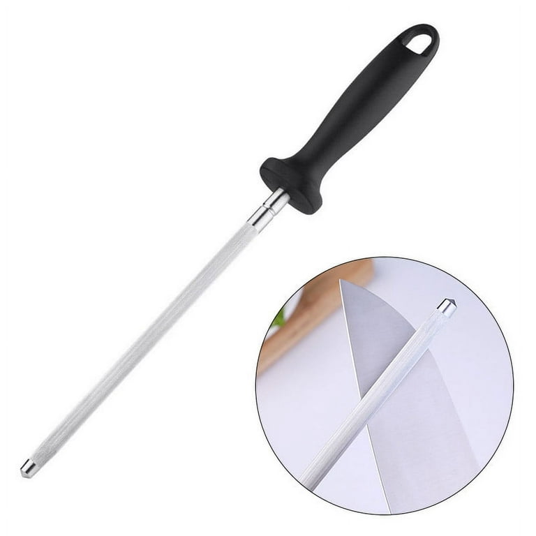 33cm/12 Diamond Knife Scissor Sharpening Steel Oval Knife Sharpener Rod  Stick