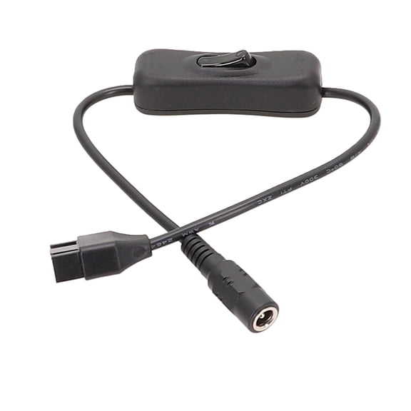 33cm DC5.5x2.1mm Plug to 4Pin Computer Fan Power Adapter Cable Connect Computer to External Power Source