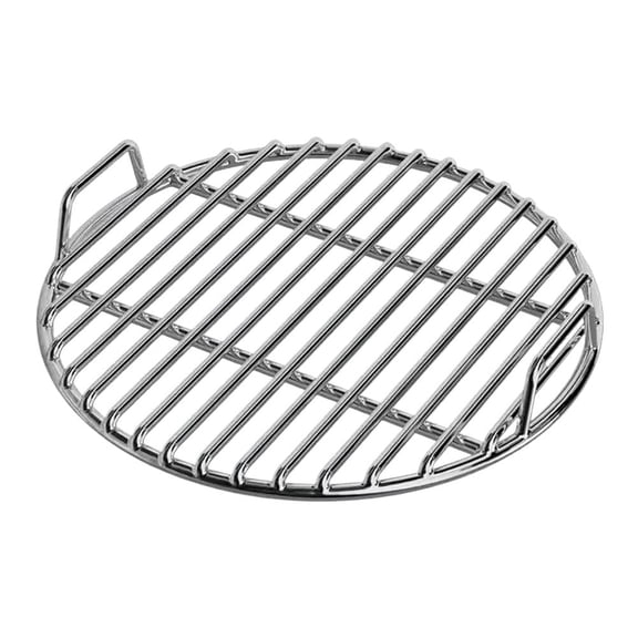 33cm Round Grill Grate Premium Stainless Steel BBQ Grate Thickened 6mm Frame Heavy Duty Welded Grill Rack Food Grade Polished Multipurpose Cooking Grate For Grilling Steaming Baking