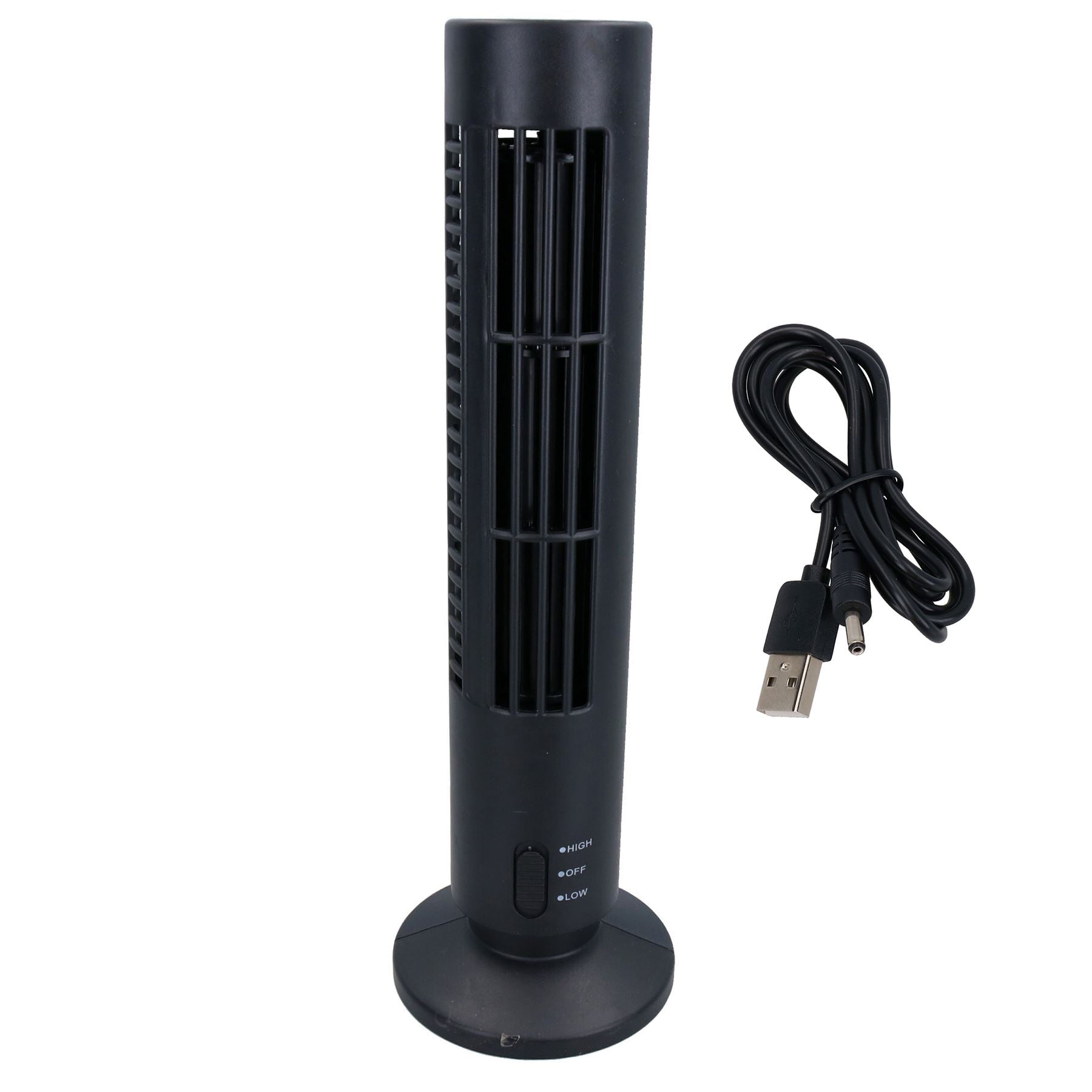 33cm USB Desktop Tower Cooling Cooler Fan 2 Speed Compact Slimline ...