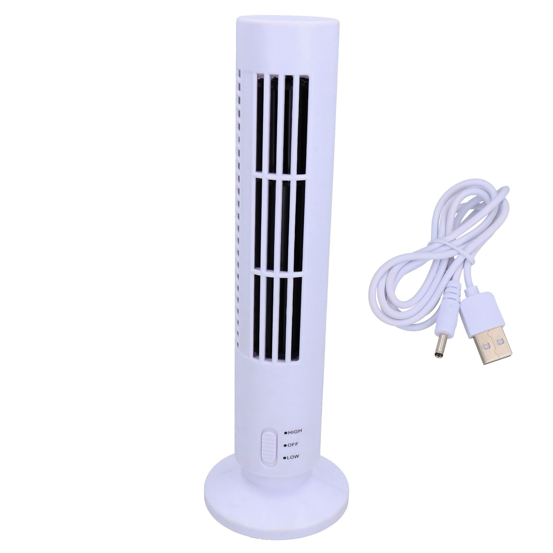 33cm USB Desktop Tower Cooling Cooler Fan 2 Speed Compact Slimline ...