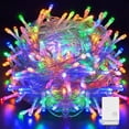 thumbnail image 1 of 33ft 100 LED Christmas String Lights Extendable 8 Modes Twinkle Light Plug-in Outdoor Waterproof Fairy String Lights for Xmas Tree Wedding Party Decoration, 1 of 9
