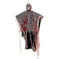 thumbnail image 1 of 33inch Halloween Bloody Glowing Skull Hanging Decor, Light-Up Skeleton Head Prop, Spooky Party Decoration for Indoor Outdoor Haunted Scene Display, 1 of 6