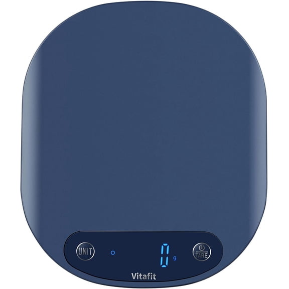 33lb/15kg Digital Food Scale in High Precision 0.1oz/1g, Our Own Kitchen Scale Professional Factory Since 2001, Home and Kitchen Essentials for Cooking and Baking, LED, 3*AAA Batteries, Blue